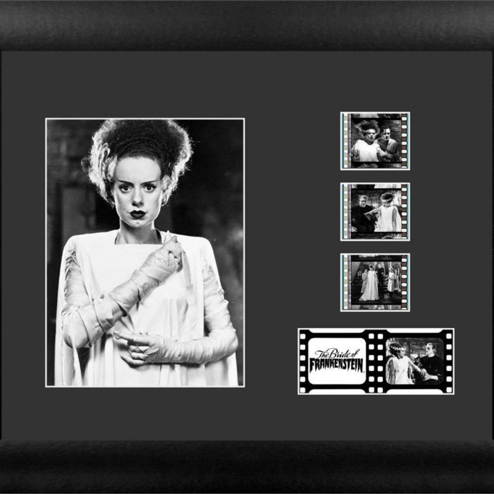 Bride of Frankenstein 35mm Film Cell Display Classic Universal Horror FRAMED NEW
